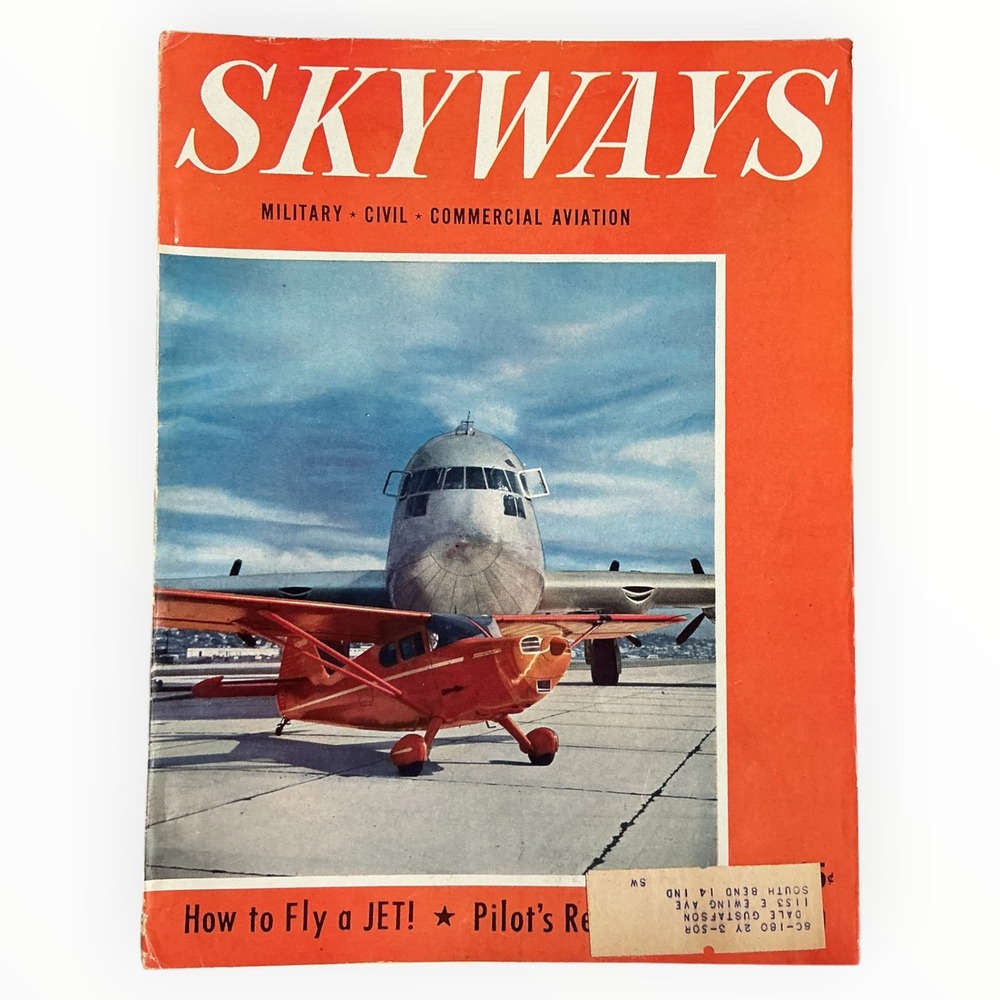 Skyways Magazine July 1948 Stinson XC 99 Thunderjet First Jet Trainer Aviation
